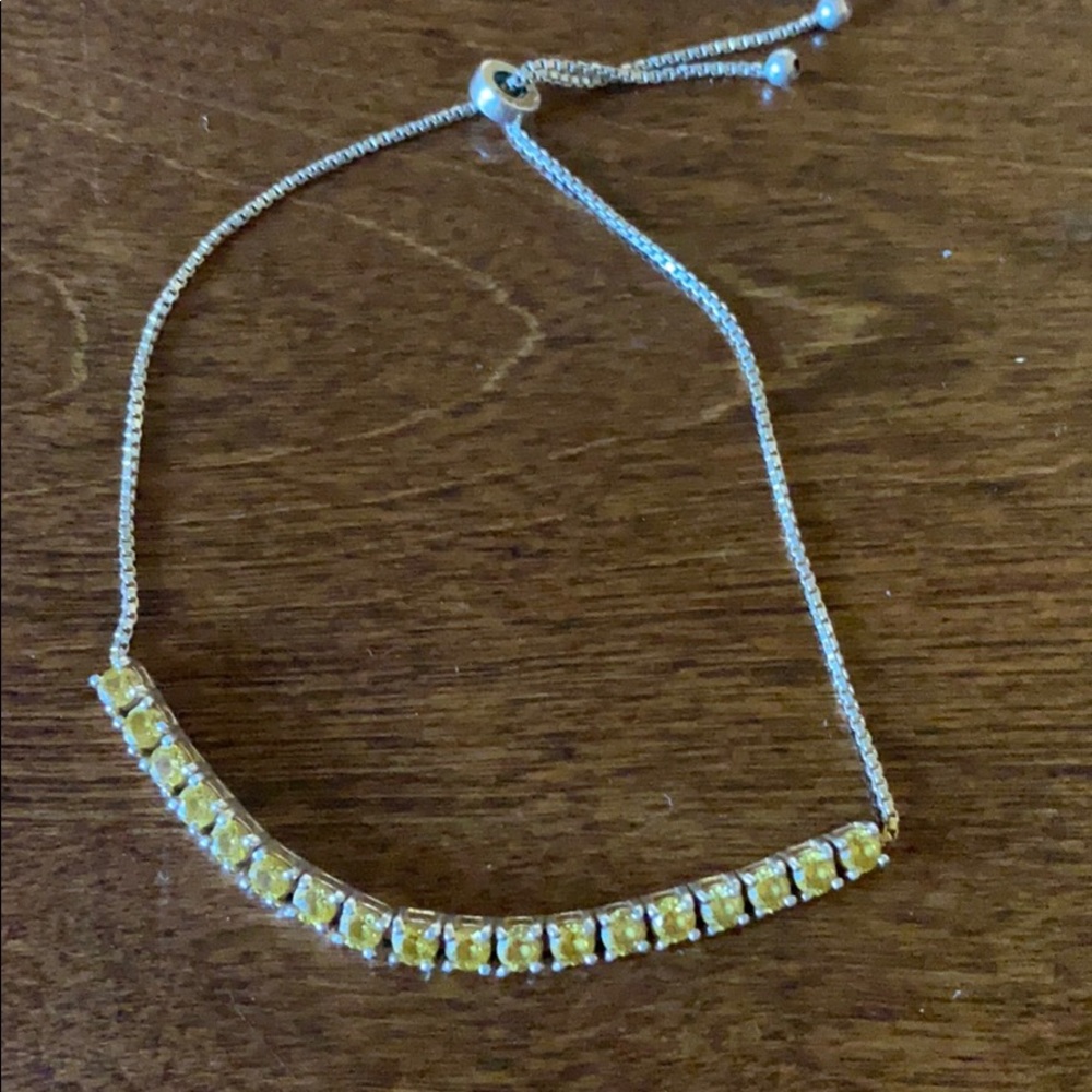 Sterling silver Citrine stone bracelet